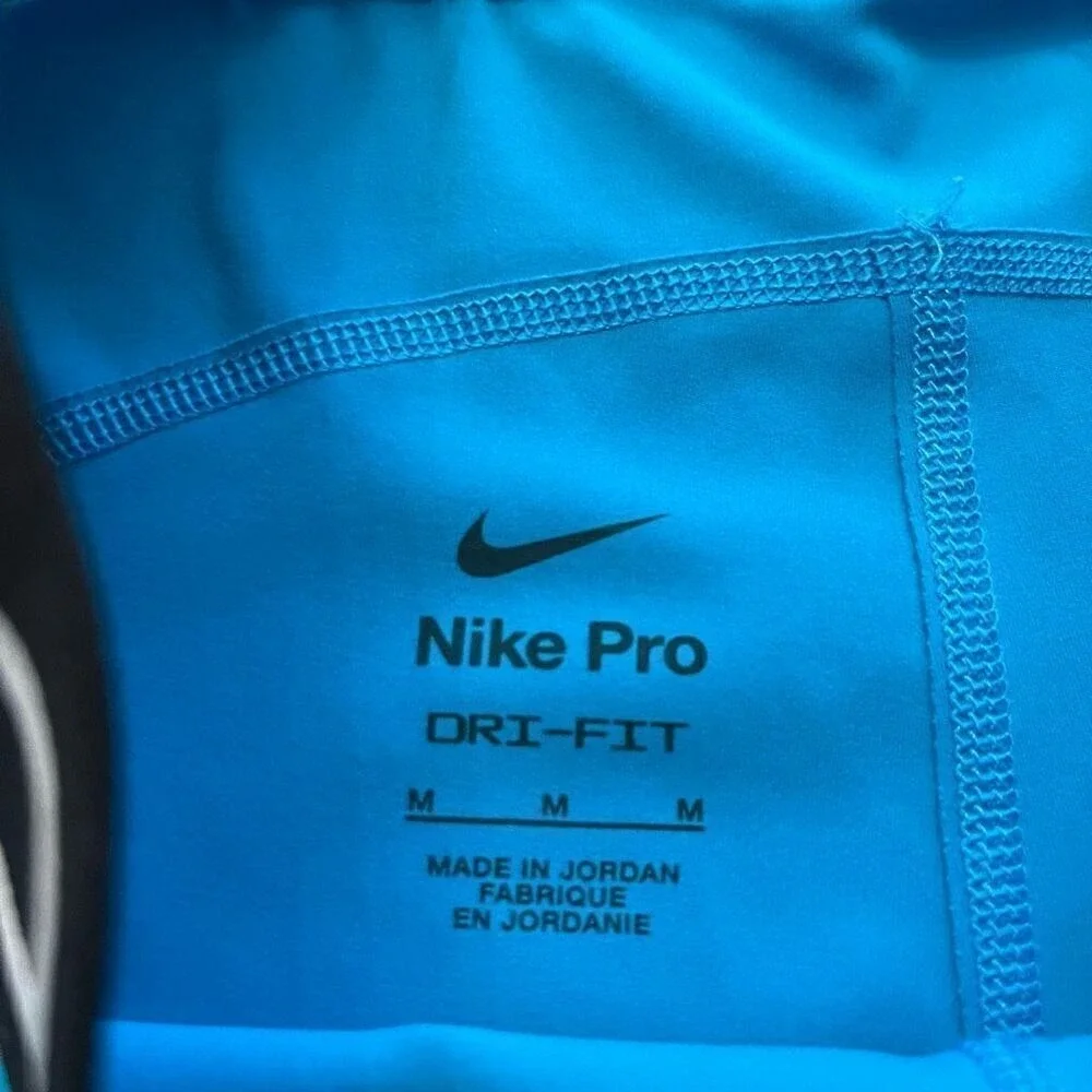 Nike Pro Blue Athletic Leggings Women Medium Bin‎ L-60